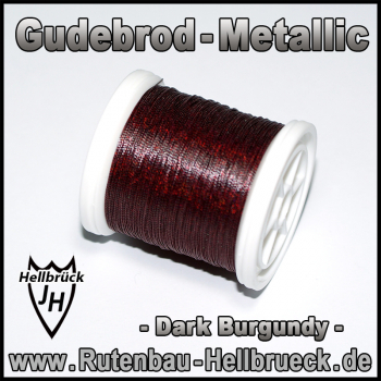 Gudebrod Bindegarn - Metallic - Farbe: Dark Burgundy -A-